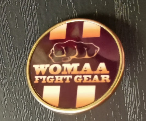 Womaa Fight Gear Pin Badge