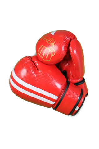 Womaa Fight Gear 10oz Boxing Gloves Red/Gold