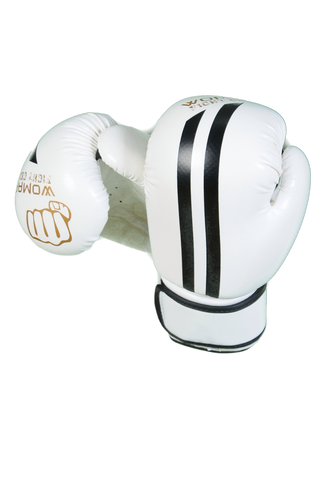 Womaa Fight Gear 10oz Boxing Gloves White/Gold